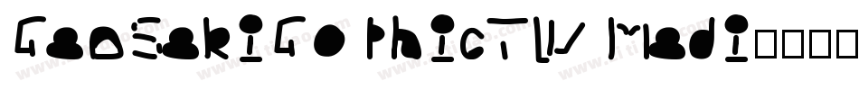 GenSekiGothicTW Medi字体转换